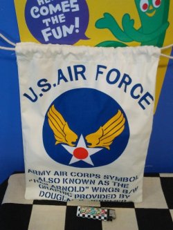 画像1: 特大巾着(U.S.AIR FORCE)