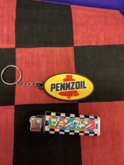 画像1: PENNZOIL ラバーキーホルダー（ロゴ）