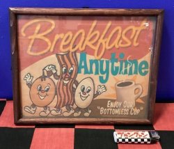 画像1: 額入りポスター（Breakfast Anytime）