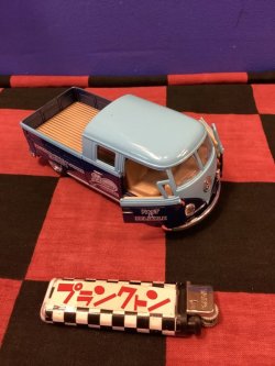 画像5: 1963年ワーゲンバス　ダブルキャブ　ミニカー（ブルー×ブルースカイ）