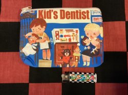 画像1: コットンプリントポーチ（Kid's Dentist）