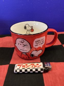 画像2: スヌーピー　カラーマグ（PEANUTS/レッド）