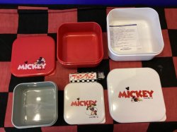画像3: ミッキーマウス　3Pランチボックス（ロゴ　ホワイト）