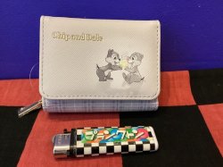 画像1: ディズニー　三つ折りコンパクト財布(チップ＆デール)