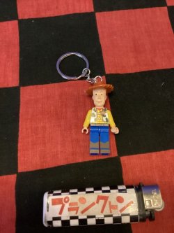 画像1: LEGO風ブロック　キャラクターキーホルダー(トイストーリー/ウッディ)