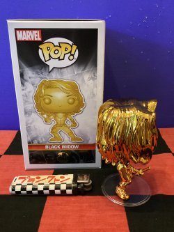 画像3: ファンコポップ！マーベル　ボビングヘッド（BLACK WIDOW/アベンジャーズ/ゴールド）380 プロテクトケース付き