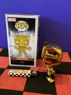 画像3: ファンコポップ！マーベル　ボビングヘッド（BLACK PANTHER/ゴールド）383 プロテクトケース付き