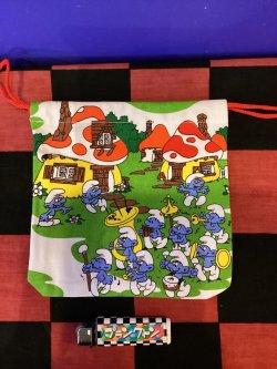 画像1: スマーフ　巾着　（スマーフハウス）