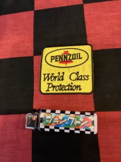画像1: 企業ロゴ　 ワッペン（PENNZOIL 四角）