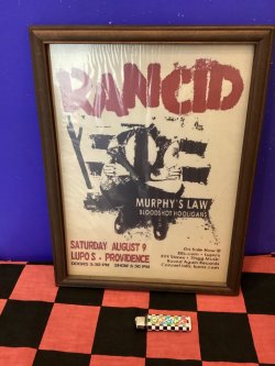 画像1: 額入りヴィンテージロックバンドポスター（RANCID）