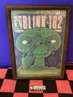 画像1: 額入りヴィンテージロックバンドポスター（BLINK-182）