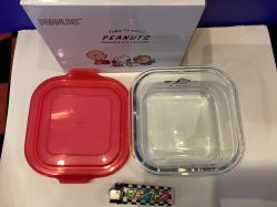 画像3: 耐熱ガラス容器　S スヌーピー　（ピーナッツ　RD)