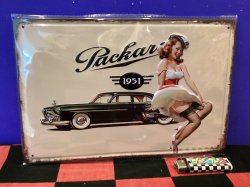 画像1: アンティーク風メタルプレート（Packard 1951)