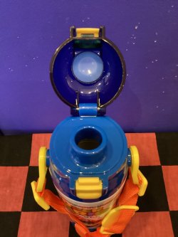 画像6: スーパーマリオブラザーズ　ロック付きワンプッシュダイレクトステンレスボトル（580ml/ブルー×ホワイト）