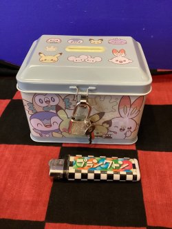 画像2: ポケットモンスター　ポケモン　カギ付き缶バンク(アップ)
