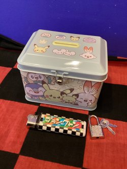 画像3: ポケットモンスター　ポケモン　カギ付き缶バンク(アップ)