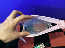 画像3: ケアベア フチイロクリアポーチ(ラブユー/ピンク)