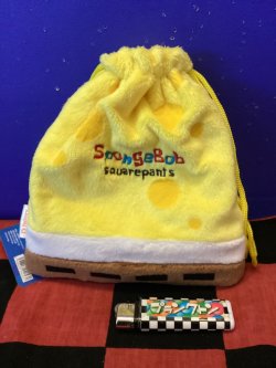 画像2: スポンジボブ　ぬいぐるみ巾着　（くちあき）