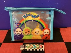 画像1: テレタビーズ フチイロクリアポーチ(レインボー/ブルー)