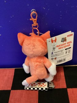 画像2: トムとジェリー　ぬいぐるみリールキーカバー（トム　オレンジ）