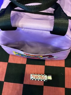 画像3: ボーリングバッグ風　保冷ランチバッグ（レーズン　パープル）