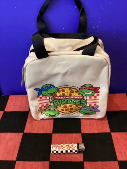 画像3: ボーリングバッグ風　保冷ランチバッグ（タートルズ　ベージュ）