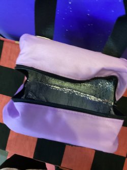 画像4: ボーリングバッグ風　保冷ランチバッグ（レーズン　パープル）