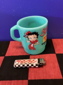 画像1: ミルキースタッキングマグカップ（ベティブープ/グリーン　ダイナー） 