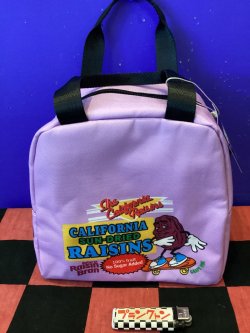 画像2: ボーリングバッグ風　保冷ランチバッグ（レーズン　パープル）