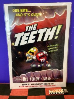 画像1: m&m's　キャラクターポスター（THE TEETH!）