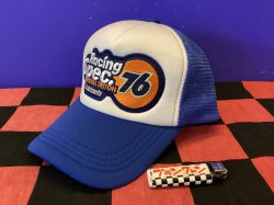 画像1: メッシュワッペンキャップ（76/ブルー）