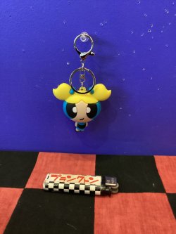 画像1: パワーパフガールズ　3Dラバーキーホルダー（バブルス）