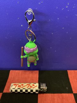 画像2: タートルズ　3Dラバーキーホルダー（パープル）