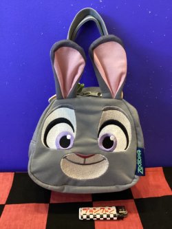 画像1: ズートピア　スエット素材ダイカットバッグ　(ジュディ)