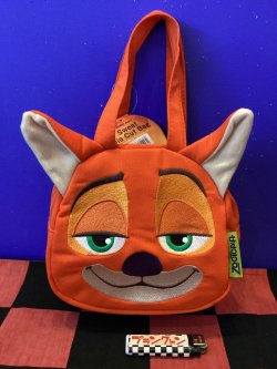 画像1: ズートピア　スエット素材ダイカットバッグ　（ニック）
