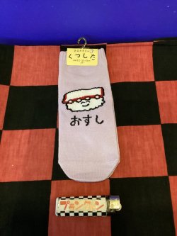 画像1: おえかきさんシリーズ　レディース靴下（おすしさん　たこ) 