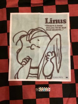 画像1: スヌーピー　ランチョンマット　かや生地ふきん(ライナス)