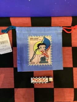 画像2: ベティ　マチ付き巾着　（USA/ピンクXパープル）