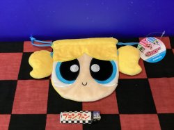 画像1: パワーパフガールズ　ぬいぐるみ巾着（バブルス)