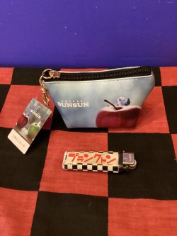 画像1: パペットスンスン　三角ミニポーチ（アップル）