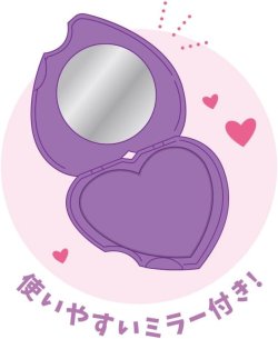 画像2: ハート型ミラーコーム くし付き（パワーパフガールズ パープル） 