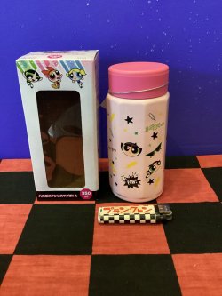 画像2: パワーパフガールズ　八角形ステンレスマグボトル　ステンレス製携帯用まほうびん（集合/ピンク）