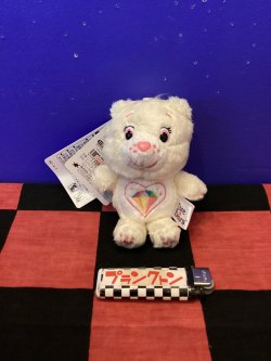 画像1: ケアベア　ソフトぬいぐるみキーホルダー(スパークルハートベア)