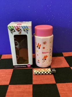 画像1: パワーパフガールズ　八角形ステンレスマグボトル　ステンレス製携帯用まほうびん（集合/ピンク）