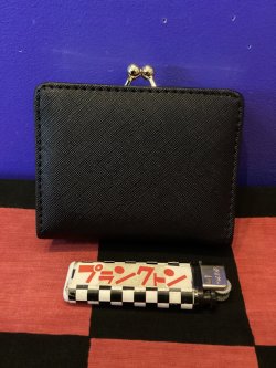 画像2: スヌーピー　クチガネミニサイフ　コンパクト財布　（ブラック）