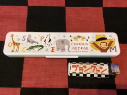 画像1: おさるのジョージ　音が鳴らないコンビセット　お箸&スプーンセット（ZOO）