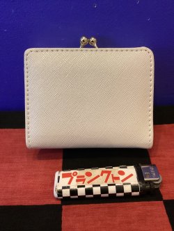 画像2: スヌーピー　クチガネミニサイフ　コンパクト財布　（ホワイト）