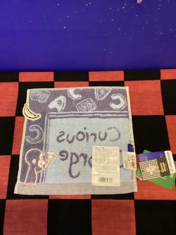 画像2: おさるのジョージ　ミニタオル(こくばん/ブルー)
