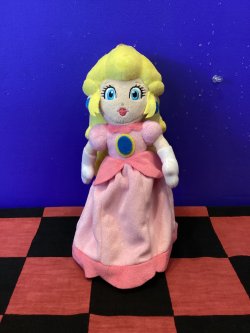 画像1: スーパーマリオ　ぬいぐるみ　S  （ピーチ）