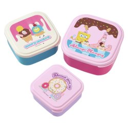 画像1: スポンジボブ　シールランチボックス3Ｐセット(A lways H ungr)